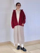 Толстовка на флисе на молнии мужская Uniqlo 663848946 2XL Бордовая (1159855932) - изображение 11