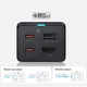 Мережевий зарядний пристрій Baseus Baseus GaN5 Pro HUB 2xUSB-C/HDMI/USB-A 100W USB-C to USB-C Cable Black (CCGP110201) - зображення 12