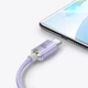Кабель Baseus Crystal Shine USB-A to USB-C 2m Purple (CAJY000505) - изображение 9