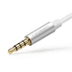 Кабель Ugreen Headphone Splitter 3.5 mm Mini Jack/AUX (Microphone + Stereo Output) 20cm Silver (6957303836192) - зображення 6