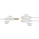 Кабель Ugreen Headphone Splitter 3.5 mm Mini Jack/AUX (Microphone + Stereo Output) 20cm Silver (6957303836192) - зображення 10