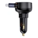 Автомобильное зарядное устройство Baseus Enjoyment Pro USB-C with Lightning Cable 60W Black (C00057803111-00) - изображение 4