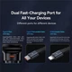 Автомобильное зарядное устройство Baseus Enjoyment Pro USB-C with Lightning Cable 60W Black (C00057803111-00) - изображение 8
