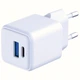 Мережевий зарядний пристрій 3mk Hyper QC/PD 20W USB-C | USB-A White (5903108640084) - зображення 5