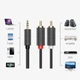 Кабель Ugreen Mini Jack 3.5mm to 2x RCA 1.5m Black (6957303815111) - зображення 6
