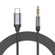 Кабель Tech-Protect Ultraboost USB-C to AUX Mini Jack 3.5mm 1m Black (9490713929070) - изображение 1