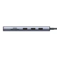 USB-хаб Ugreen CM498 10-in-1 USB-C to 3xUSB-A/USB-C/HDMI/VGA/RJ45/AUX 3.5mm/SD/TF Silver (15601) - зображення 5