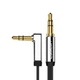 Кабель Ugreen AV119 Angled AUX 3.5mm Mini Jack to AUX 3.5mm Mini Jack 1m Black (10597B) - изображение 1
