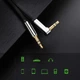 Кабель Ugreen AV119 Angled AUX 3.5mm Mini Jack to AUX 3.5mm Mini Jack 1m Black (10597B) - изображение 5