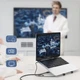Док-станция для ноутбука Choetech 2xUSB-A/USB-C/HDMI/TF/SD Silver (HUB-M43-SL) - изображение 8