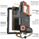 Водонепроницаемый чехол Tech-Protect IPX8 Universal Diving Waterproof Case Black Orange (5906302310234) - изображение 3