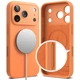 Чехол Ringke Silicone Magnetic для iPhone 17 Pro Max Tangerine with MagSafe (8800328810464) - изображение 3