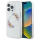 Чехол Guess IML Flowers Wreath для iPhone 16 Pro Transparent with MagSafe (GUHMP16LHFWFCT) - изображение 1