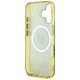 Чохол Guess IML Metal Glitter 4G Circle Triangle для iPhone 16 Brown with MagSafe (GUHMP16SHG4PRTGW) - зображення 7