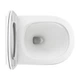 Унітаз Omnires Ottawa 49x37 rimless підвісний, сидіння дюропласт, white matt (OTTAWAMWBM) - зображення 4