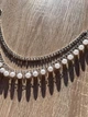 Знімний каскадний ланцюжок «Міська перлина» на взуття Honey Fashion Accessories сріблястий (12019) - изображение 4