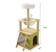 Когтеточка-комплекс для кота (Cat Tree) с полочками и домиком, устойчивая конструкция Volso Y-25 - изображение 4