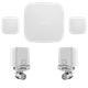 Комплект антипотоп 3/4" Ajax Hub 2, 2 крана Ajax WaterStop, 2 датчика протечки Ajax LeaksProtect White - изображение 1