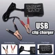 Адаптер живлення 12V/24V на 5V з 3 USB-портами та затискачами для акумулятора для аварійної зарядки телефонів - зображення 6