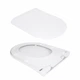 Унитаз подвесной Qtap Robin ML безободковый с сиденьем Slim Soft-close, кераміка, белый (QTROBML26W49623) - изображение 8