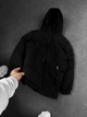 Мужская удлиненная куртка - парка со съемным капюшоном Sane 933481 L черный - изображение 6