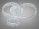 Потолочная люстра Diasha LED кольца белая, современный дизайн, мягкий свет MX78204/1+1+1WH - изображение 4