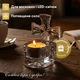 Стеклянный подсвечник для свечей с элементом в форме креста - изображение 9