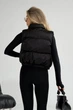 Укорочений Жилет Jadone Fashion Скай XS-S чорний - зображення 3