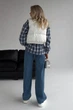Укорочений Жилет Jadone Fashion Скай M-L молоко - зображення 4