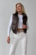 Укорочений Жилет Jadone Fashion Скай XS-S шоколад - зображення 8