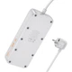 Мережевий фільтр Hoco AC22 Sunlight 4-bit (PD30W/1C3A) EU/GER Black [118747] - зображення 3