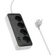Мережевий фільтр Hoco AC22 Sunlight 4-bit (PD30W/1C3A) EU/GER Black [118747] - зображення 4