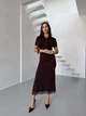 Костюм-двойка с кружевом One size Коричневый (5010) - изображение 9