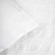 Komplet pościeli Homla Reya Poszewka na kołdrę 220 x 200 cm + 2 poszewki na poduszki 50 x 60 cm z mikrofibry z dekoracyjną teksturą biały (5906496767418) - obraz 4
