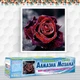 Алмазная мозаика Роса на розе 40x40см DM-123 Полная зашивка. Набор алмазной вышивки - изображение 2