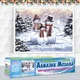 Алмазная мозаика Семья снеговиков DM-382 50 х 40см Полная зашивка набор алмазной вышивки - изображение 2