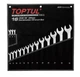 Набір ключів рожково-накидних TOPTUL 16 шт. 7-32 Hi-Performance GPAX1601 - зображення 1