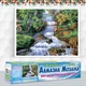 Алмазна мозаїка Міст через водоспад DM-338 60х40см Повна заш набір алмазної вишивки пейзаж водоспад - зображення 2