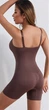Стягуючий безшовний моделюючий комбідрес-боді XL-XXL Коричневий (14035) - зображення 3