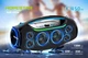 Блютуз колонка UBL BOOMBASS E 818 / 41 см. / 40 вт / Чорна - зображення 4