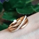Кольцо Xuping Jewelry размеры: 17 ширина 8мм медзолото позолота 18К 8270 - изображение 1