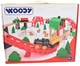 Ігровий набір залізниця WoodyLand Ферма 60 елементів 93077 30777 (8591864930777) - зображення 1