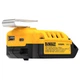 USB адаптер DeWALT 18 В та 54В FLEXVOLT, вихідний струм 5 А, вага 0.11 кг (DCB094K) - зображення 2