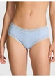 Жіночі трусики Victoria's Secret (28211796782) PINK WinkTM Lace-Trim Cheeky S блакитні - зображення 1