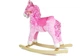Конячка-качалка LeanToys з рухомим ротом і хвостом 74 см рожева, 2255 (5902808151708) - зображення 5