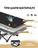 Раскладная кровать шезлонг 189х67х35 см WCG CC-S10 + матрас и подушка черная для улицы и помещения с нагрузкой до 200 кг - изображение 5