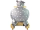 Конячка-качалка 2 в 1 LeanToys сіра в горошок, 15632 (5905679071694) - зображення 3