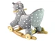 Конячка-качалка 2 в 1 LeanToys сіра в горошок, 15632 (5905679071694) - зображення 4