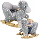 Конячка-качалка 2 в 1 LeanToys сіра в горошок, 15632 (5905679071694) - зображення 8