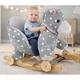Конячка-качалка 2 в 1 LeanToys сіра в горошок, 15632 (5905679071694) - зображення 9